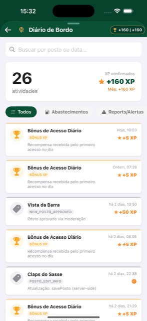 Diário de Bordo com XP
